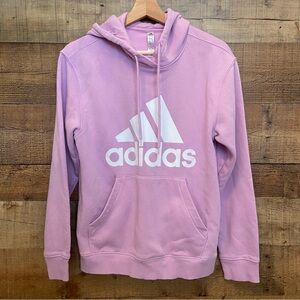 Adidas Light Purple Soft Sweatshirt/Hoodie, Kangaroo Pocket